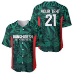 Royal Bengal Tiger Bangladesh Cricket Custom Baseball Jersey The Red and Green Version