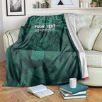 Royal Bengal Tiger Bangladesh Cricket Custom Blanket The Red and Green Version