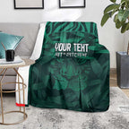 Royal Bengal Tiger Bangladesh Cricket Custom Blanket The Red and Green Version