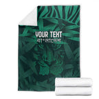 Royal Bengal Tiger Bangladesh Cricket Custom Blanket The Red and Green Version