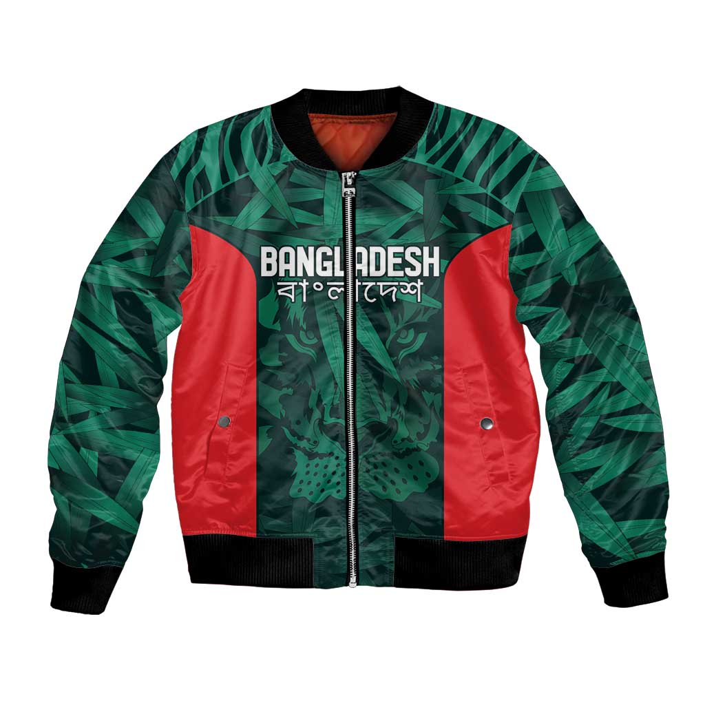 Royal Bengal Tiger Bangladesh Cricket Custom Bomber Jacket The Red and Green Version