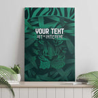 Royal Bengal Tiger Bangladesh Cricket Custom Canvas Wall Art The Red and Green Version