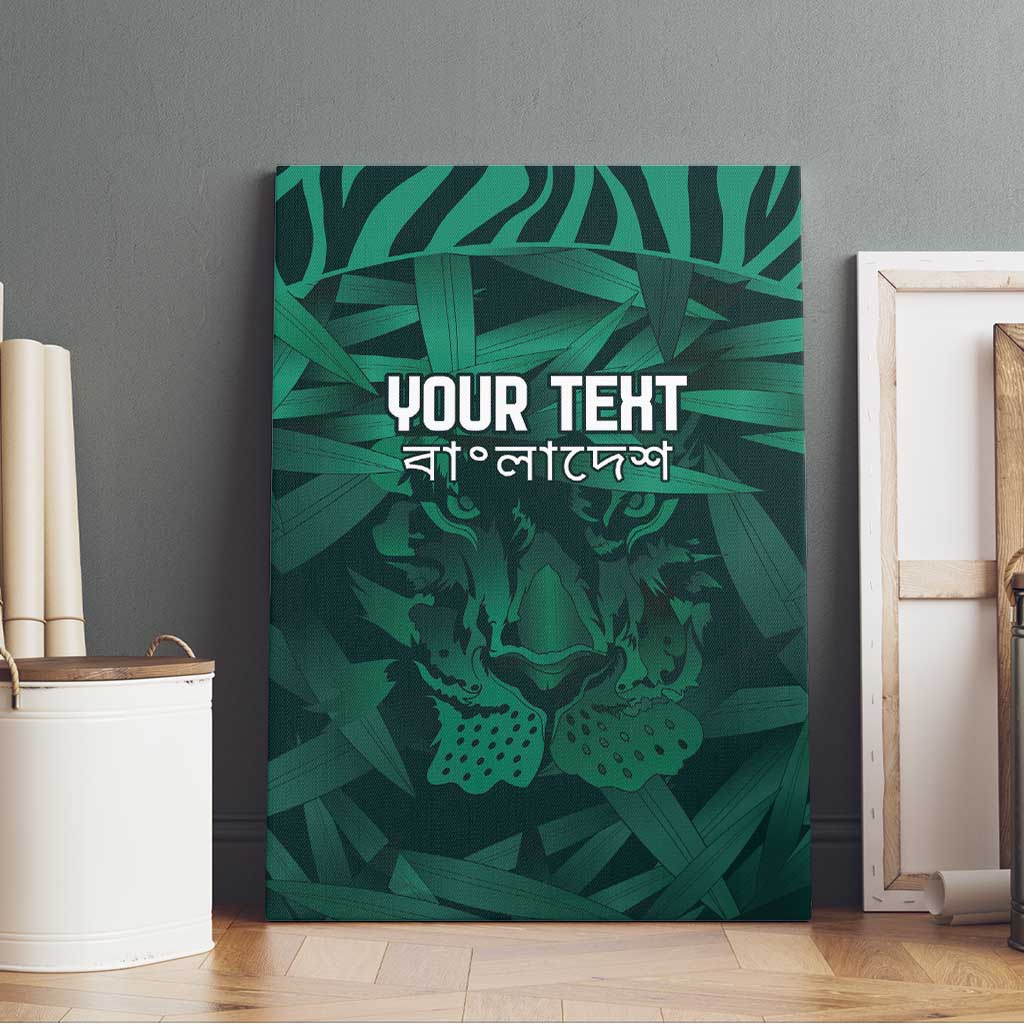 Royal Bengal Tiger Bangladesh Cricket Custom Canvas Wall Art The Red and Green Version