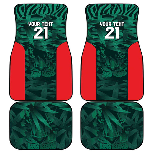 Royal Bengal Tiger Bangladesh Cricket Custom Car Mats The Red and Green Version