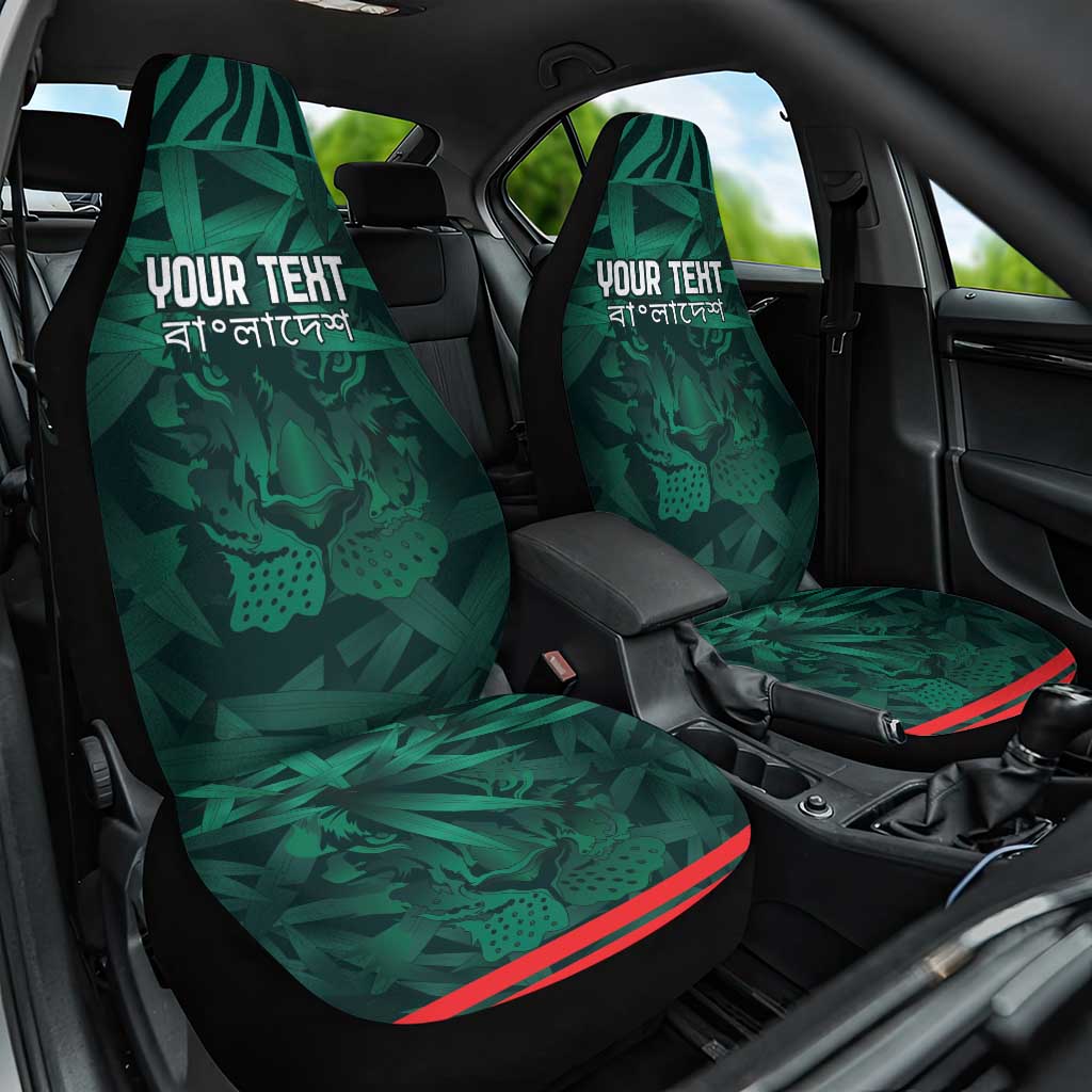 Royal Bengal Tiger Bangladesh Cricket Custom Car Seat Cover The Red and Green Version
