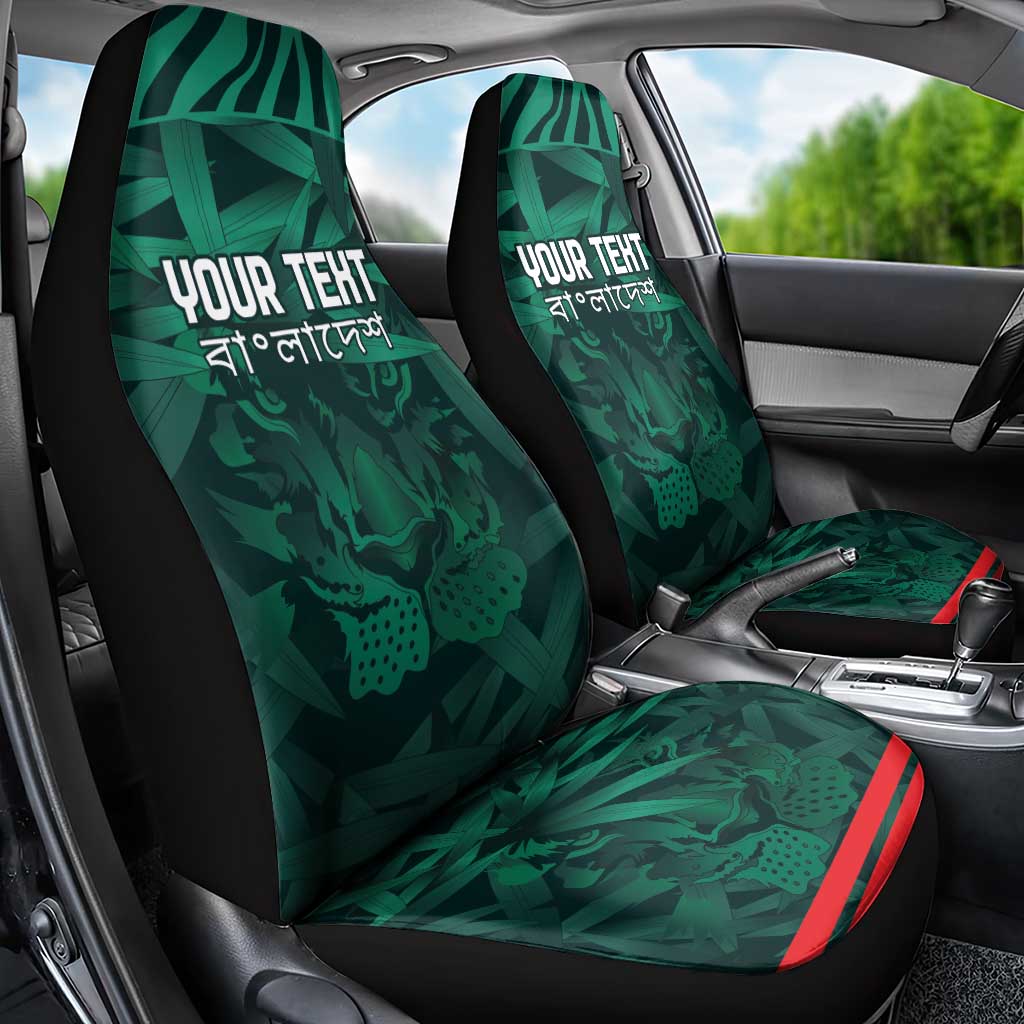 Royal Bengal Tiger Bangladesh Cricket Custom Car Seat Cover The Red and Green Version