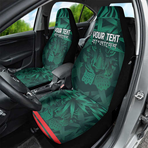 Royal Bengal Tiger Bangladesh Cricket Custom Car Seat Cover The Red and Green Version