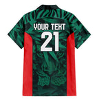 Royal Bengal Tiger Bangladesh Cricket Custom Family Matching Mermaid Dress and Hawaiian Shirt The Red and Green Version
