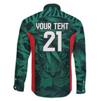Royal Bengal Tiger Bangladesh Cricket Custom Family Matching Puletasi and Hawaiian Shirt The Red and Green Version
