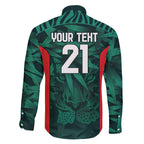 Royal Bengal Tiger Bangladesh Cricket Custom Family Matching Short Sleeve Bodycon Dress and Hawaiian Shirt The Red and Green Version