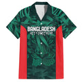 Royal Bengal Tiger Bangladesh Cricket Custom Family Matching Tank Maxi Dress and Hawaiian Shirt The Red and Green Version