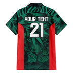 Royal Bengal Tiger Bangladesh Cricket Custom Family Matching Tank Maxi Dress and Hawaiian Shirt The Red and Green Version