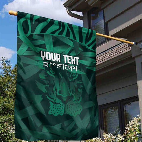 Royal Bengal Tiger Bangladesh Cricket Custom Garden Flag The Red and Green Version