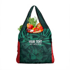 Royal Bengal Tiger Bangladesh Cricket Custom Grocery Bag The Red and Green Version