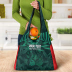 Royal Bengal Tiger Bangladesh Cricket Custom Grocery Bag The Red and Green Version