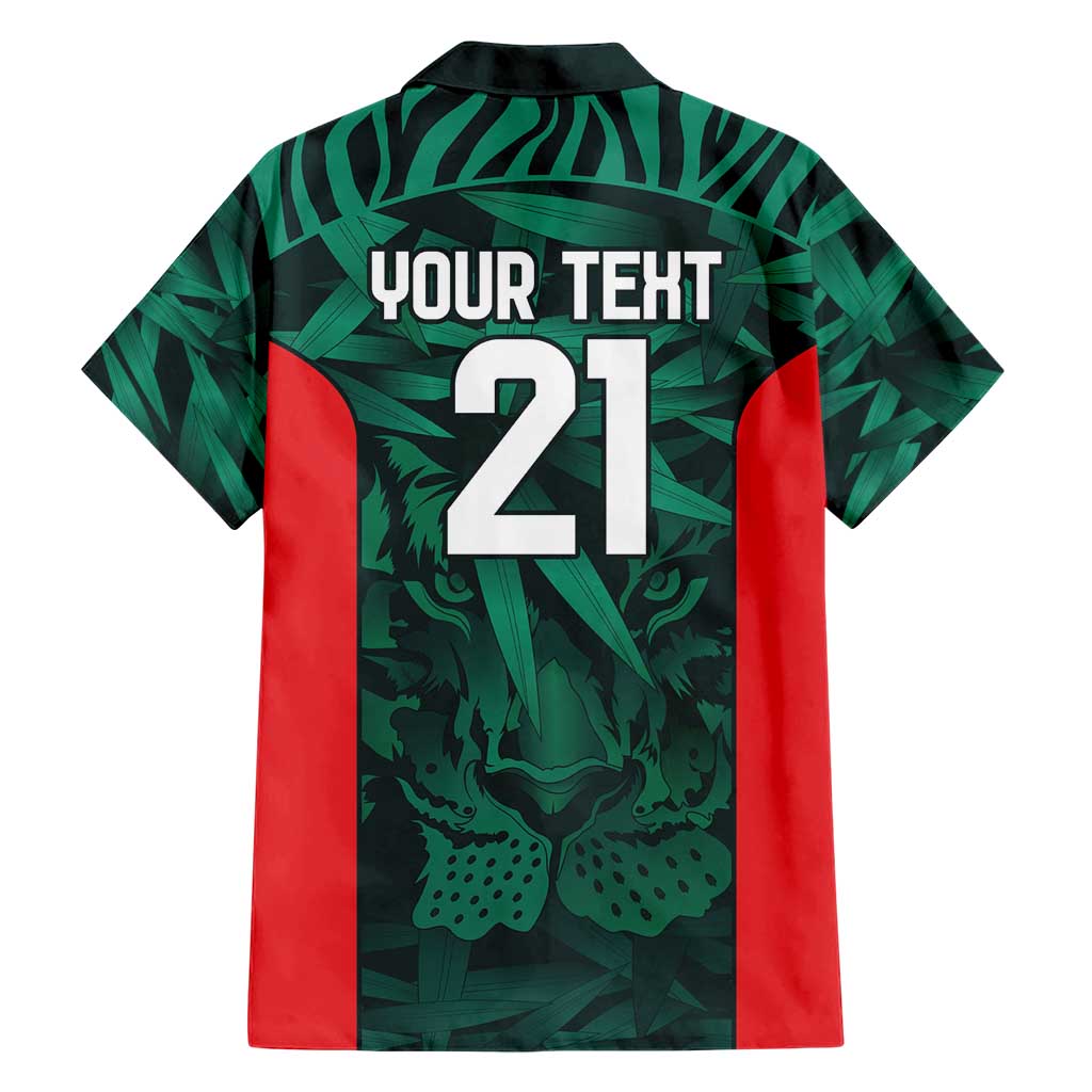 Royal Bengal Tiger Bangladesh Cricket Custom Hawaiian Shirt The Red and Green Version