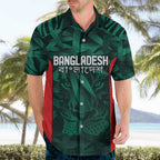 Royal Bengal Tiger Bangladesh Cricket Custom Hawaiian Shirt The Red and Green Version
