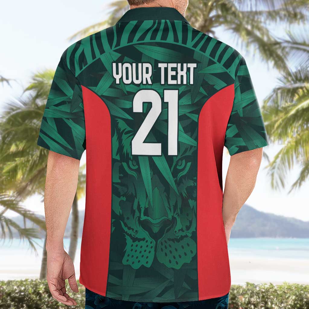 Royal Bengal Tiger Bangladesh Cricket Custom Hawaiian Shirt The Red and Green Version