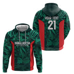 Royal Bengal Tiger Bangladesh Cricket Custom Hoodie The Red and Green Version