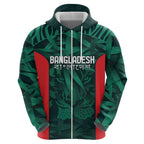 Royal Bengal Tiger Bangladesh Cricket Custom Hoodie The Red and Green Version