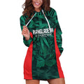 Royal Bengal Tiger Bangladesh Cricket Custom Hoodie Dress The Red and Green Version