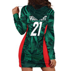 Royal Bengal Tiger Bangladesh Cricket Custom Hoodie Dress The Red and Green Version