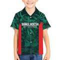 Royal Bengal Tiger Bangladesh Cricket Custom Kid Hawaiian Shirt The Red and Green Version