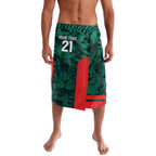 Royal Bengal Tiger Bangladesh Cricket Custom Lavalava The Red and Green Version