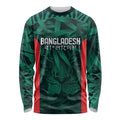 Royal Bengal Tiger Bangladesh Cricket Custom Long Sleeve Shirt The Red and Green Version