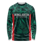 Royal Bengal Tiger Bangladesh Cricket Custom Long Sleeve Shirt The Red and Green Version