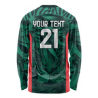 Royal Bengal Tiger Bangladesh Cricket Custom Long Sleeve Shirt The Red and Green Version