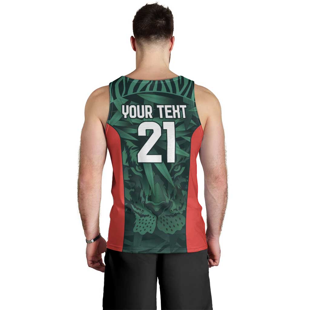 Royal Bengal Tiger Bangladesh Cricket Custom Men Tank Top The Red and Green Version