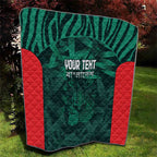 Royal Bengal Tiger Bangladesh Cricket Custom Quilt The Red and Green Version