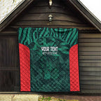 Royal Bengal Tiger Bangladesh Cricket Custom Quilt The Red and Green Version