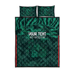 Royal Bengal Tiger Bangladesh Cricket Custom Quilt Bed Set The Red and Green Version
