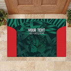 Royal Bengal Tiger Bangladesh Cricket Custom Rubber Doormat The Red and Green Version