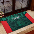 Royal Bengal Tiger Bangladesh Cricket Custom Rubber Doormat The Red and Green Version
