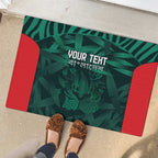 Royal Bengal Tiger Bangladesh Cricket Custom Rubber Doormat The Red and Green Version
