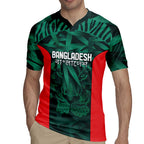 Royal Bengal Tiger Bangladesh Cricket Custom Rugby Jersey The Red and Green Version