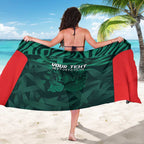 Royal Bengal Tiger Bangladesh Cricket Custom Sarong The Red and Green Version