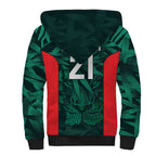 Royal Bengal Tiger Bangladesh Cricket Custom Sherpa Hoodie The Red and Green Version
