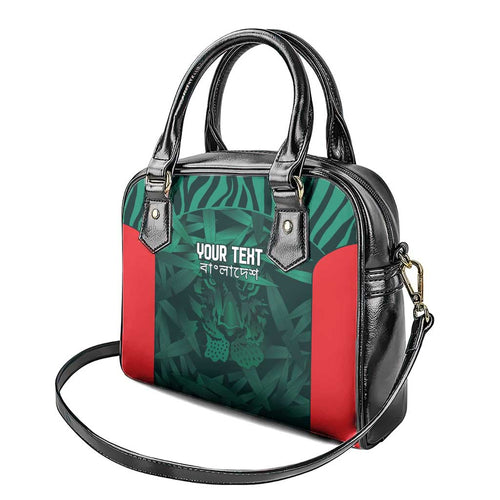 Royal Bengal Tiger Bangladesh Cricket Custom Shoulder Handbag The Red and Green Version