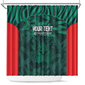 Royal Bengal Tiger Bangladesh Cricket Custom Shower Curtain The Red and Green Version