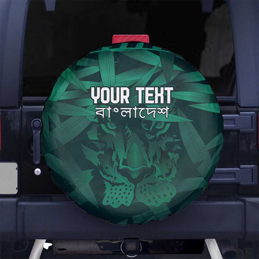 Royal Bengal Tiger Bangladesh Cricket Custom Spare Tire Cover The Red and Green Version