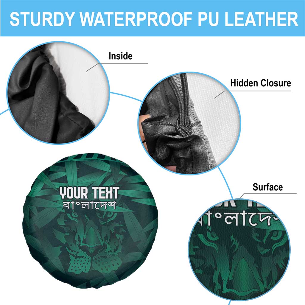 Royal Bengal Tiger Bangladesh Cricket Custom Spare Tire Cover The Red and Green Version