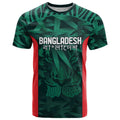Royal Bengal Tiger Bangladesh Cricket Custom T Shirt The Red and Green Version