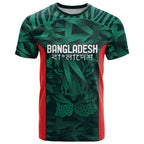 Royal Bengal Tiger Bangladesh Cricket Custom T Shirt The Red and Green Version
