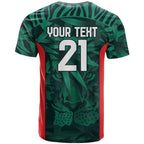 Royal Bengal Tiger Bangladesh Cricket Custom T Shirt The Red and Green Version