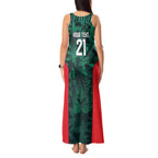 Royal Bengal Tiger Bangladesh Cricket Custom Tank Maxi Dress The Red and Green Version