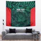 Royal Bengal Tiger Bangladesh Cricket Custom Tapestry The Red and Green Version